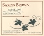 Saxon Brown Cricket Creek Vineyards Semillon 2010 Front Label