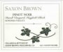 Saxon Brown Durell Vineyard Hayfield Block Pinot Noir 2007 Front Label