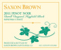 Saxon Brown Durell Vineyard Hayfield Block Pinot Noir 2011 Front Label