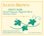 Saxon Brown Durell Vineyard Hayfield Block Pinot Noir 2012 Front Label