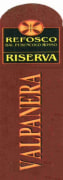 Cantina Vinicola Valpanera Friuli Aquileia Refosco dal Peduncolo Riserva Rosso 2003 Front Label