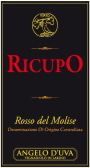 Cantine Agnelo D'Uva Rosso del Molise Ricupo 2011 Front Label