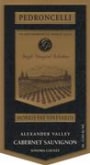 Pedroncelli Fay Vineyards Cabernet Sauvignon 1998 Front Label