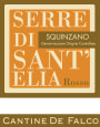 Cantine de Falco Squinzano Serre di Sant'elia 2014 Front Label