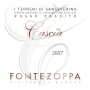 Fontezoppa Terreni di Sanseverino Cascia Passito Rosso 2007 Front Label