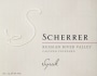 Scherrer Winery Calypso Vineyard Syrah 2010 Front Label