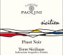 Cantine Paolini Terre Siciliane Pinot Noir 2013 Front Label