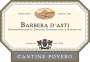 Cantine Povero Barbera d'Asti 2014 Front Label
