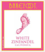 Barefoot White Zinfandel 2003 Front Label