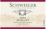 Schweiger Vineyards Merlot 2004 Front Label