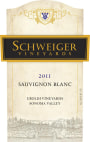 Schweiger Vineyards Uboldi Vineyard Sauvignon Blanc 2011 Front Label