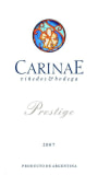Carinae Vinedos & Bodega Mendoza Prestige 2007 Front Label
