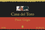 Casa del Toro Pinot Grigio 2015 Front Label