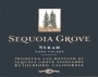 Sequoia Grove Syrah 2010 Front Label