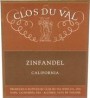Clos du Val Zinfandel 1998 Front Label