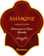 Casa Vinicola Botter Amarone della Valpolicella 2012 Front Label