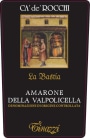 Casa Vitivinicola Tinazzi Amarone della Valpolicella Ca' de' Rocchi La Bastia 2010 Front Label