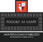 Casa Vitivinicola Tinazzi Montepulciano d'Abruzzo Poggio ai Santi 2014 Front Label