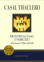 Casal Thaulero Montepulciano d'Abruzzo 2015 Front Label
