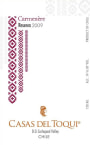 Casas del Toqui Reserva Carmenere 2009 Front Label