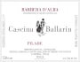 Cascina Ballarin Barbera d'Alba Pilade 2011 Front Label