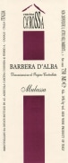 Cascina Ca'Rossa Barbera d'Alba Mulassa 2009 Front Label