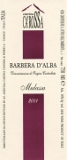 Cascina Ca'Rossa Barbera d'Alba Mulassa 2004 Front Label