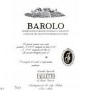 Bruno Giacosa Barolo Le Rocche di Castiglione Falletto (signs of past seepage) 1985 Front Label