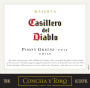 Casillero del Diablo Reserva Pinot Grigio 2012 Front Label
