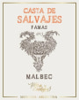 Casta de Salvajes Famas Malbec 2013 Front Label