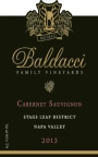 Baldacci Family Vineyards Stags Leap District Cabernet Sauvignon 2013 Front Label