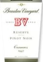 Beaulieu Vineyard Reserve Pinot Noir 1996 Front Label
