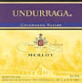 Undurraga Merlot 2000 Front Label