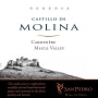 Castillo de Molina San Pedro Reserva Carmenere 2011 Front Label