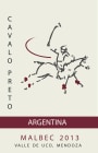 Cavalo Preto Malbec 2013 Front Label