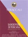 Straccali Sangiovese 1999 Front Label