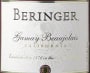 Beringer Gamay Beaujolais 1999 Front Label