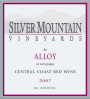 Silver Mountain Alloy Red Wine 2007 Front Label