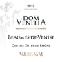 Cave Balma Vénitia Beaumes de Venise Dom Venitia 2012 Front Label