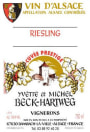 Cave de Florian Beck-Hartweg Alsace Cuvee Prestige Riesling 2012 Front Label