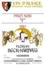 Cave de Florian Beck-Hartweg Alsace F Pinot Noir 2007 Front Label