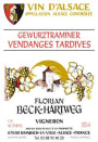 Cave de Florian Beck-Hartweg Alsace Vendanges Tardives Gewurztraminer 2008 Front Label
