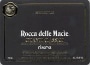 Rocca delle Macie Chianti Classico Riserva 1997 Front Label