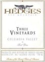 Hedges Family Estate Three Vineyards Red 1998 Front Label