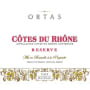 Cave de Rasteau Cotes du Rhone Ortas Reserve 2009 Front Label