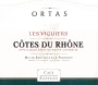 Cave de Rasteau Cotes du Rhone Ortas Les Viguiers Rouge 2014 Front Label