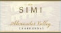 Simi Alexander Valley Chardonnay 2014 Front Label