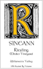 Sineann Medici Vineyard Riesling 2012 Front Label