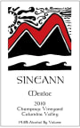Sineann Champoux Vineyard Merlot 2010 Front Label