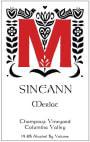 Sineann Champoux Vineyard Merlot 2014 Front Label